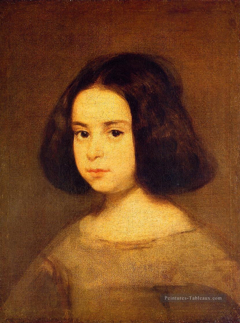 Portrait d’une petite fille Diego Velázquez Peintures à l'huile